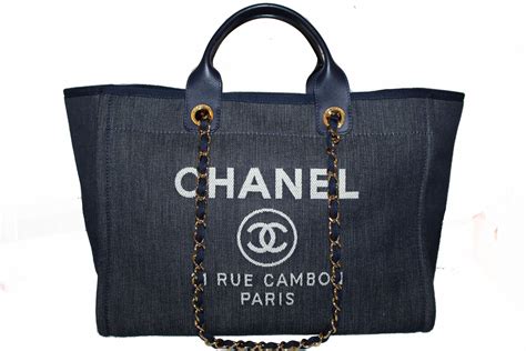 chanel denim tote bag price